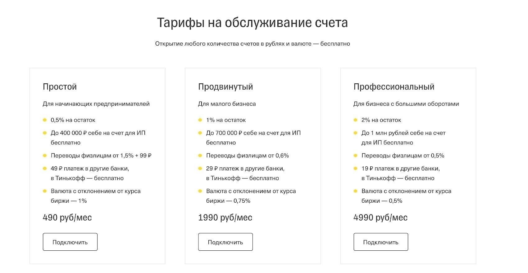 Тинькофф: Преимущества бесплатного счета для бизнеса